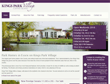 Tablet Screenshot of kingsparkvillage.com